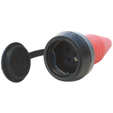 STEKO TPE-COUPLER T25 RED, Mains Plug Red CH / Type 25, Steffen