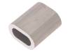 ZLA12 Ferrule; aluminium; for rope; Orope: 12mm; L: 42mm