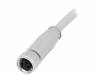 42-10001, Разъем: М8; 3м; "мама"; PIN:3; прямой; на провод; вилка, Conec