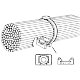TM2S8-C [100 шт], Cable tie mount 4.8 mm PU=100 ST, Panduit