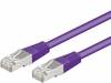 95212 Patch cord; SF/UTP; 5e; многопров; CCA; ПВХ; фиолетовый; 0,25м