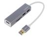 UA0306 Hub USB; USB 3.0; PnP и hot-plug; Кол-во портов: 3; 5Гбит/с; 150мм