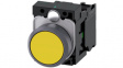3SU1130-0AB30-1BA0 SIRIUS Act Push-Button Complete Metal, Yellow, Yellow