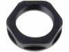 KMK-PA RAL9005 M16 Гайка; M16; полиамид; 22мм; черный; -40?100°C; Резьба: метрическая