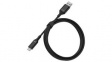 78-52537 Cable, USB-A Plug - USB-C Plug, 1m, USB 2.0, Black