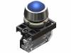 NEK22M-LDSN Индикаторная лампа; 22мм; Подсвет: LED; выпуклый; IP65; Цвет: синий