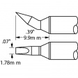 STTC-898 Паяльный наконечник Долотообразное изогнутый, длина 9,9 мм 1.8 mm
