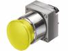 3SB3500-1DA31 Переключатель: кнопочный; 1; 22мм; желтый; Подсвет: отсутствует
