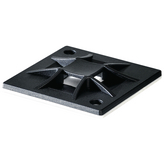 QM30A-BK [100 шт], Cable tie mount Q 30 mm x 30 mm Black - 151-10915, HellermannTyton