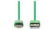 CCGP39300GN10 Sync and Charge Cable Apple Lightning - USB A Plug 1m Green