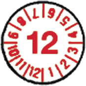 PRP-08-10-RD-15 [20 шт], Test stickers red 2015 PU=20 ST, Marking