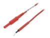 AL 8322/ZPK/1/50/RT, Измерительный провод; ПВХ; 0,5м; красный; 19А, Schutzinger
