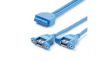 USB3SPNLAFHD 2 Port Panel Mount USB 3.0 Cable, USB-A - IDC, 500mm