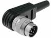 T 3504 005, Разъем: M16; вилка; "папа"; на провод; 100В; IP40; PIN:8; пайка; 5А, Amphenol
