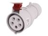 B.1040, Разъем: питания AC, трехфазный; вилка; "мама"; 16А; 400ВAC; IP44, PAWBOL
