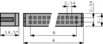 09185346813, Multipole socket DIN 41651 34, Female, Harting