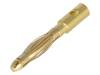 GC2010-M, Вилка; "банан" 2мм; Номин.ток:15А; Контакты: позолоченная латунь, AMASS