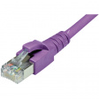 653853 Коммутационный кабель RJ45 Cat.6<sub>A</sub> S/FTP 0.5 m фиолетовый