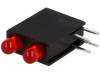 L-7104GE/2ID LED; в корпусе; Кол-во диод:2; 3мм; THT; красный; 12-30мкд; 40°