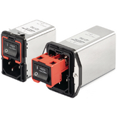 FN92891006, Power inlet with filter 10 A 250 VAC, Schaffner