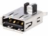 UBAS-4R-D14D-4D, Гнездо; USB A; на плату; THT; PIN:4; прямой; Верс: USB 2.0; позолота, JST