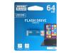 UCU2-0640B0R11, Флешка; USB 2.0; 64ГБ; синий; Считывание:20МБ/с; Запись:5МБ/с, GOODRAM
