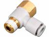 KQ2VF08-02AS, Быстроразъемное соединение; с резьбой, угловой 90°; R 1/4", SMC PNEUMATICS