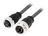 21349697598003, Кабель: датчиков / автоматики; 7/8"-7/8"; 0,3м; "папа"; "мама", Harting