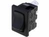 H8601VBAAA ROCKER; 1; SPST; OFF-(ON); 10A/250ВAC; 10A/28ВDC; черный; -25?85°C