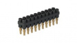 63.9356-21 20 Pole Socket Strips, diam. 2mm, Black, 10A, 30/60VAC/VDC, Nickel-Plated