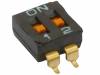 MCDHN-02F-T-V Переключатель: DIP-SWITCH; Кол-во секций:2; ON-OFF; 0,1A/50ВDC
