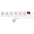 KF-B-06KP-W1 Outlet strip 6 Protective contact DE - 1.5 m