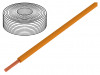 125-017, Провод; многопров; Cu; 1x0,25мм2; ПВХ; оранжевый; 100В; -10?85°C, Donau