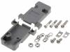 DS1045-09AP1S1, Корпус: для разъемов D-Sub; D-Sub HD 15pin, D-sub 9pin; прямой, CONNFLY