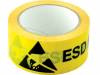 REA EPA 50 Предупреждающая лента; Исполнение ESD; Шир:45мм; Дл:33м