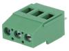 DG129-5.0-03P-14-00AH, Зажимная рейка для печатных плат; угловой 90°; 5мм; на PCB; 20А, DEGSON