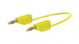 28.0073-20024 Test Lead, Yellow, 2000mm, Brass