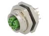 21700618, Гнездо; M12; PIN:8; "мама"; код X-ProfiNET; на панель; THT; IP67, LAPP