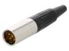 AG5M, Вилка; XLR mini; "папа"; PIN:5; на провод; пайка; 4А; 0,5мм2; прямой, Amphenol