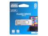 UTS2-0080W0R11, Флешка; USB 2.0; 8ГБ; белый; Считывание:20МБ/с; Запись:5МБ/с, GOODRAM