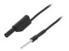 AL 8323/1/50/SW, Измерительный провод; ПВХ; 0,5м; черный; 19А, Schutzinger