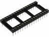 3-1571552-0, Панелька: DIP; PIN:32; 15,24мм; позолота; полиэфир; Oвыв:0,51мм; 3А, TE Connectivity