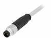 21348000380100, Разъем: M8; "папа"; PIN:3; прямой; с проводом; вилка; ПВХ; 10м, Harting