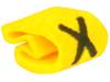 515-01244 Маркер для проводов и кабеля; Маркировка: X; 1?3мм; ПВХ; желтый