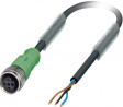 SAC-3P-10,0-PUR/M12FS Actuator/sensor-cable M12 Разъем разомкнут 10 m