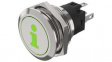 82-6151.1AA4.B004 Illuminated Pushbutton 1CO, IP65/IP67, LED, Red/Green, Momentary Function