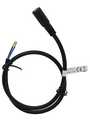 RND 205-01305, DC Connection Cable, 2.1x5.5x9.5mm Socket - Bare Ends, Straight, 300mm, Black, RND Connect