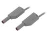 28.0124-10028, Измерительный провод; ПВХ; 1м; серый; 32А; Покрытие: позолота, Staubli (former Multi-Contact )