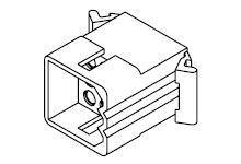 1292-P / 0309-2091, Plug housing, panel 3x3P, Molex