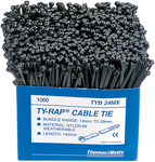 TYB-24MX [1000 шт], Cable Ties - Box black 140 mm x3.6 mm PU=1000 ST, Thomas & Betts